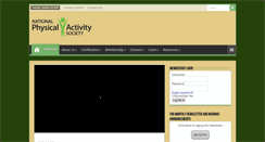 Desktop Screenshot of physicalactivitysociety.org